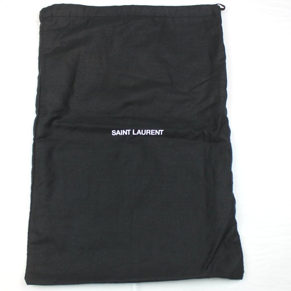 Saint Laurent 9x13 Black Double Lined Drawstring Dustbag